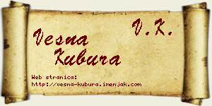 Vesna Kubura vizit kartica